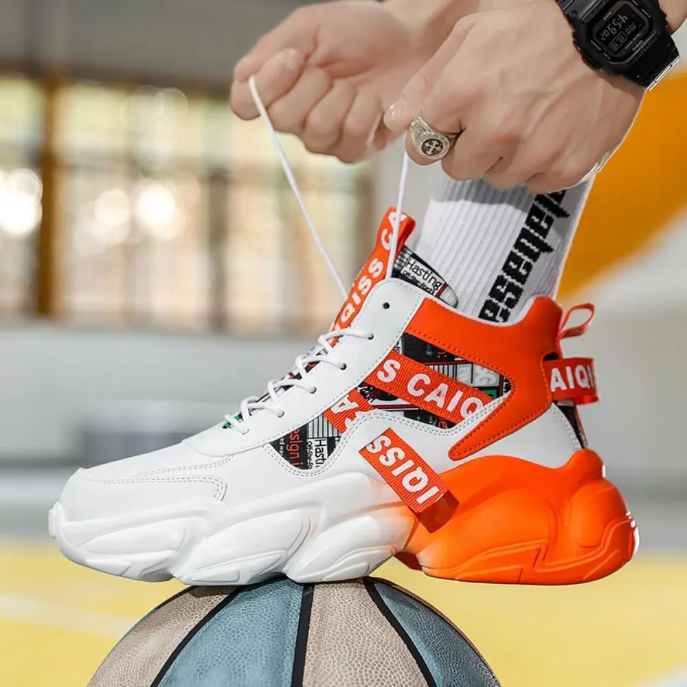 '   Chunky Sneakers Casual Trainers Fashion Workout Gym Tennis Shoes Trendy Youth Student Thick Sole for Men