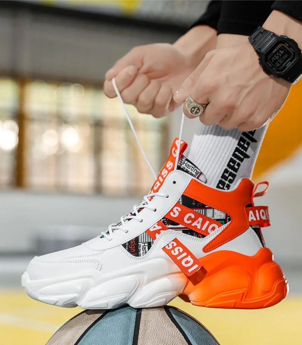 '   Chunky Sneakers Casual Trainers Fashion Workout Gym Tennis Shoes Trendy Youth Student Thick Sole for Men