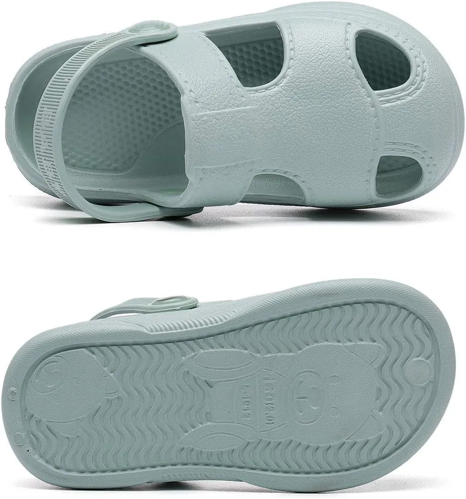 Baby Boys Girls Clogs Slippers Toddler Slip On Lightweight Sandals Shockproof Girls Summer Pool Beach Shoe