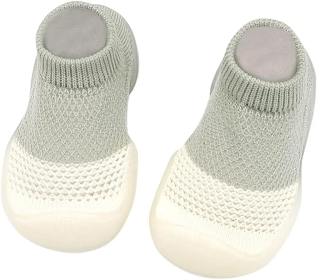 Baby Girl Shoes,Baby Girl Shoes Sock Shoes Anti-Slip Fuzzy Slipper Breathable Home Work Shoes 0-3 Years