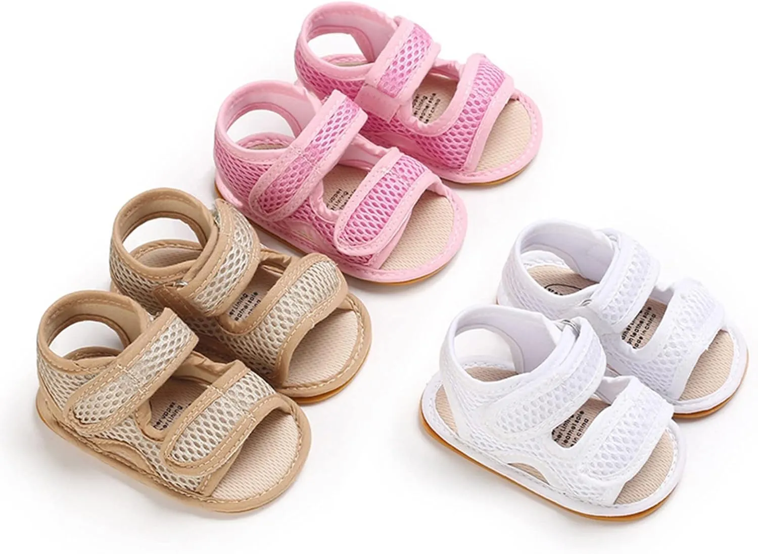 Baby Shoes Fashion Soft Soled Toddler Shoes Breathable Hollow Baby Sandals White Sandals