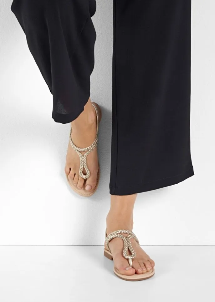 Bodyflirt toe sandals, yellow