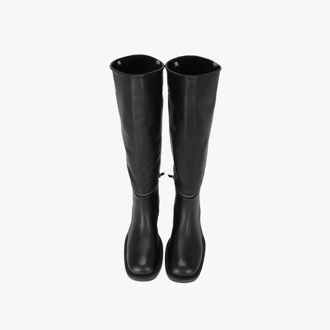 Botte Convertible Zippé - Noir