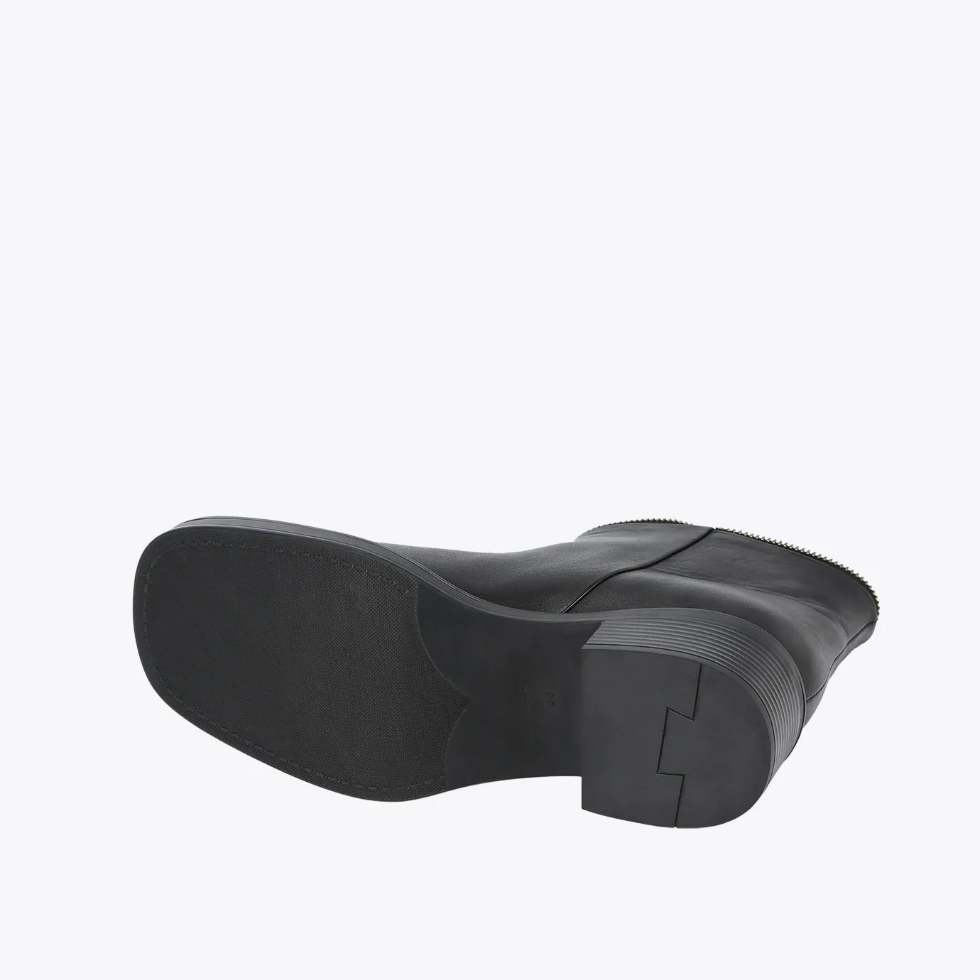 Botte Convertible Zippé - Noir