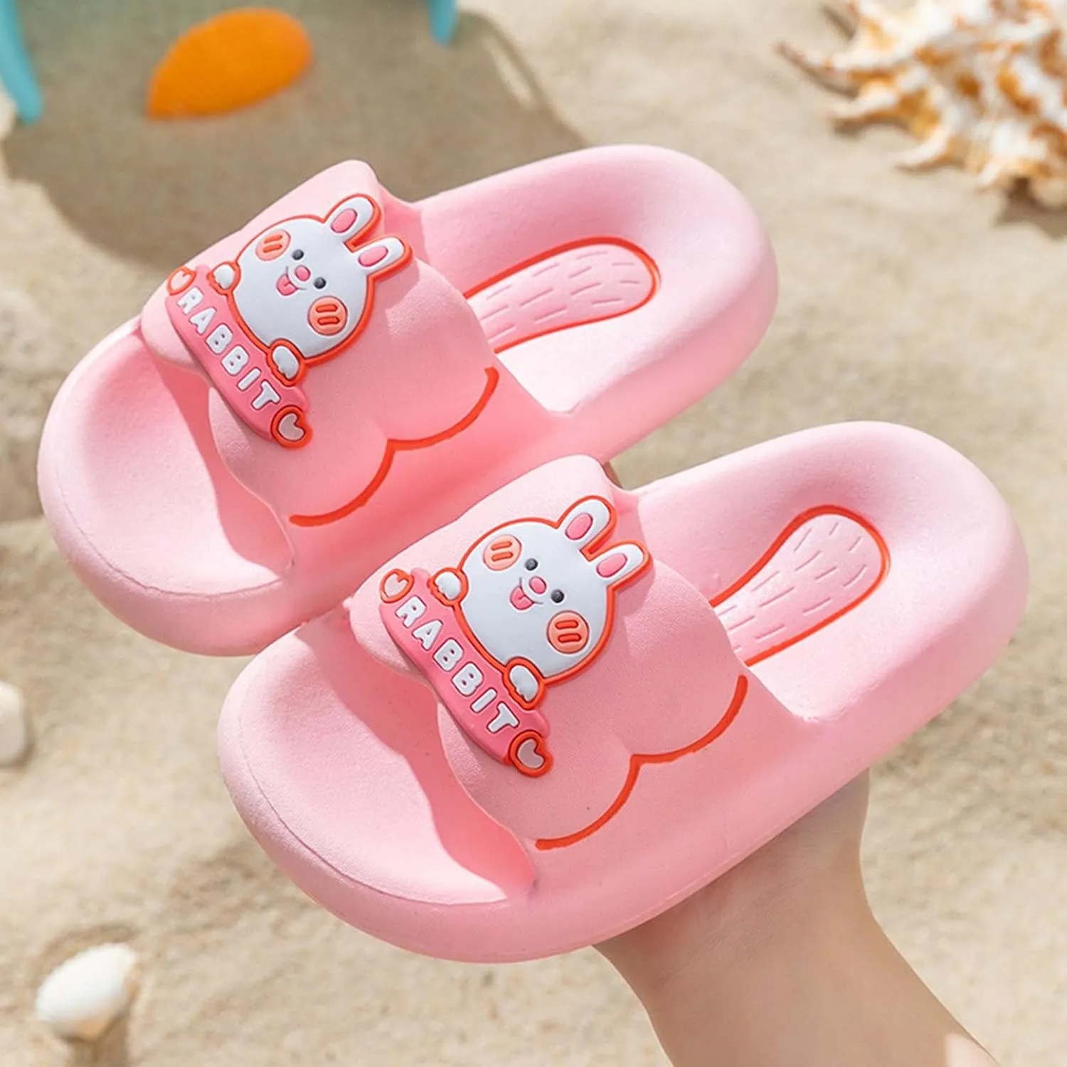Boys Girls Home Slides Girls Summer Indoor Comfortable And Breathable Cartoon Pattern Slippers