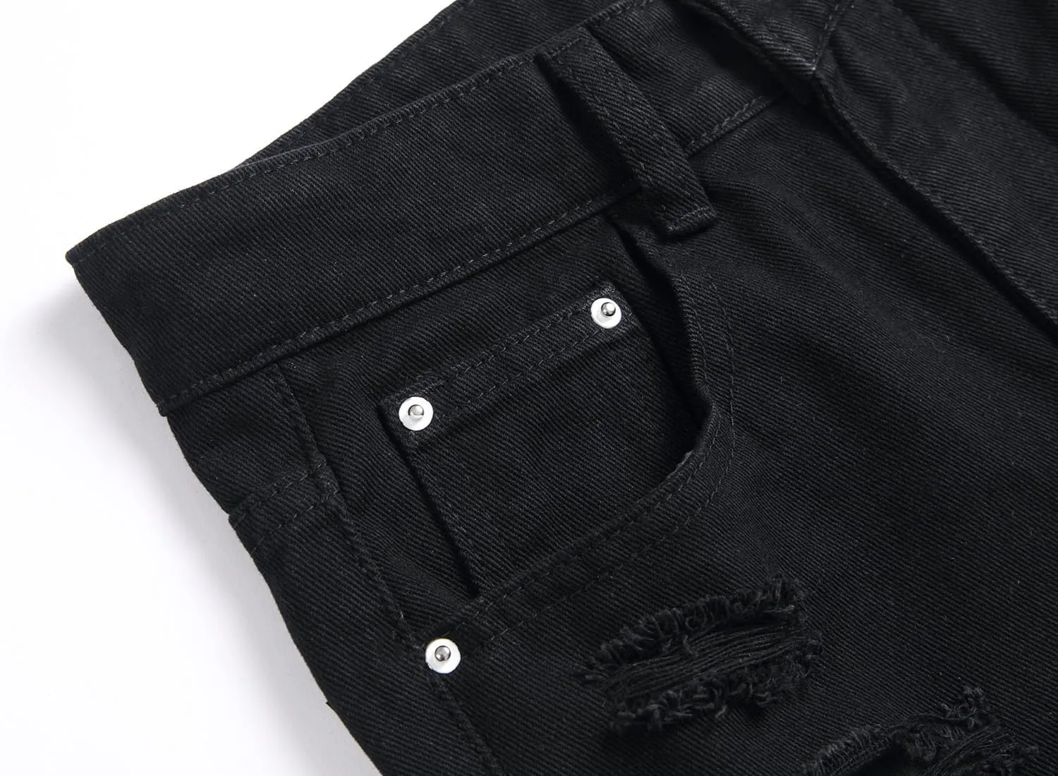 Boy's Skinny Fit Ripped Distressed Fashion Washed Denim Jeans Pants