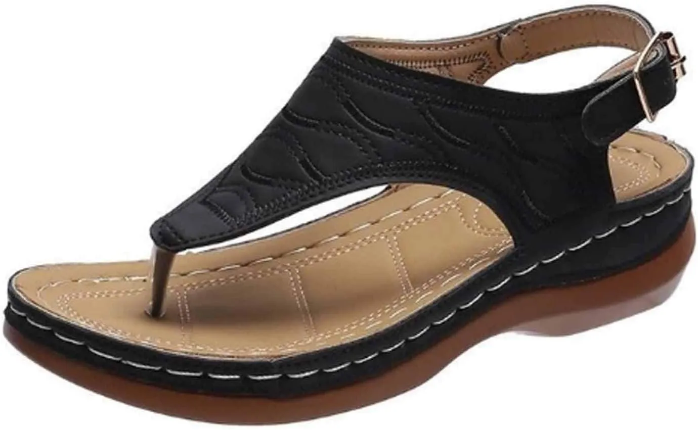 Cathalem Orthopedic Sandals for Women Arch Support 2024 Plus Size Casual Summer Shoes Comfy Lightweight Breathable Sandals