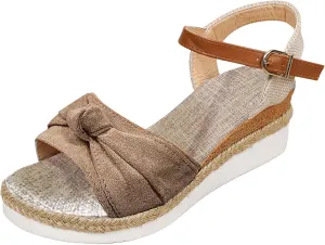 Cathalem Summer Sandals for Women 2024 Platform Open Toe Ankle Strap Sandals Zipper Beach Sandals Dress Shoes