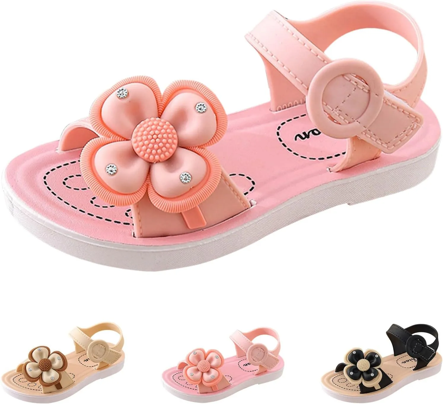 Children Shoes Comfortable Soft SSole Sandals Fashionable Flower Beach Sandals Shoes Toddler Slippers Size Kids Slippers