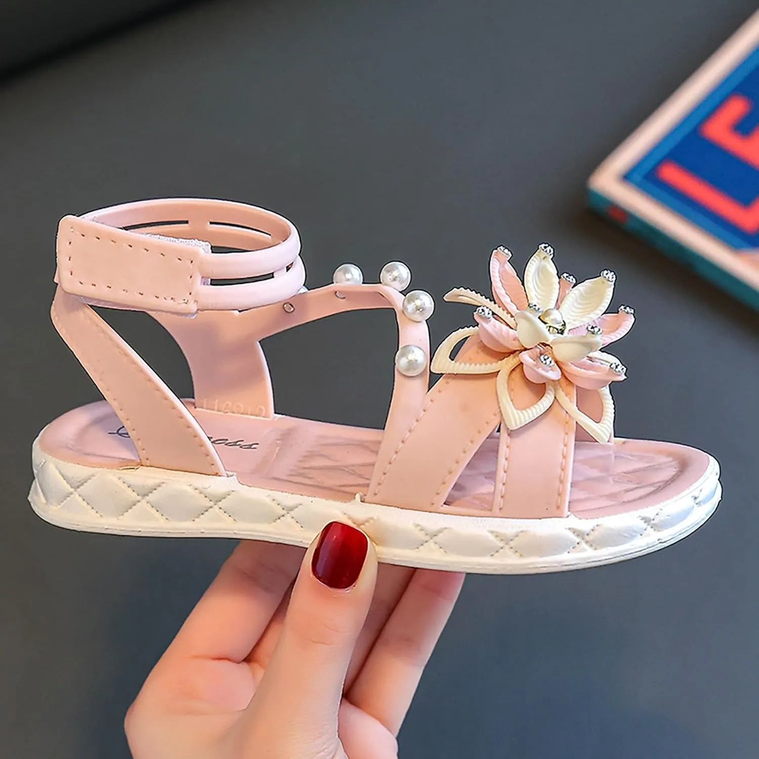 Children Shoes Fashion Flower Thick Soled Sandals Soft Sole Comfortable Sandals Girl Dress for Toddler Girl