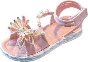 Children Shoes Fashion Flower Thick Soled Sandals Soft Sole Comfortable Sandals Girl Dress for Toddler Girl