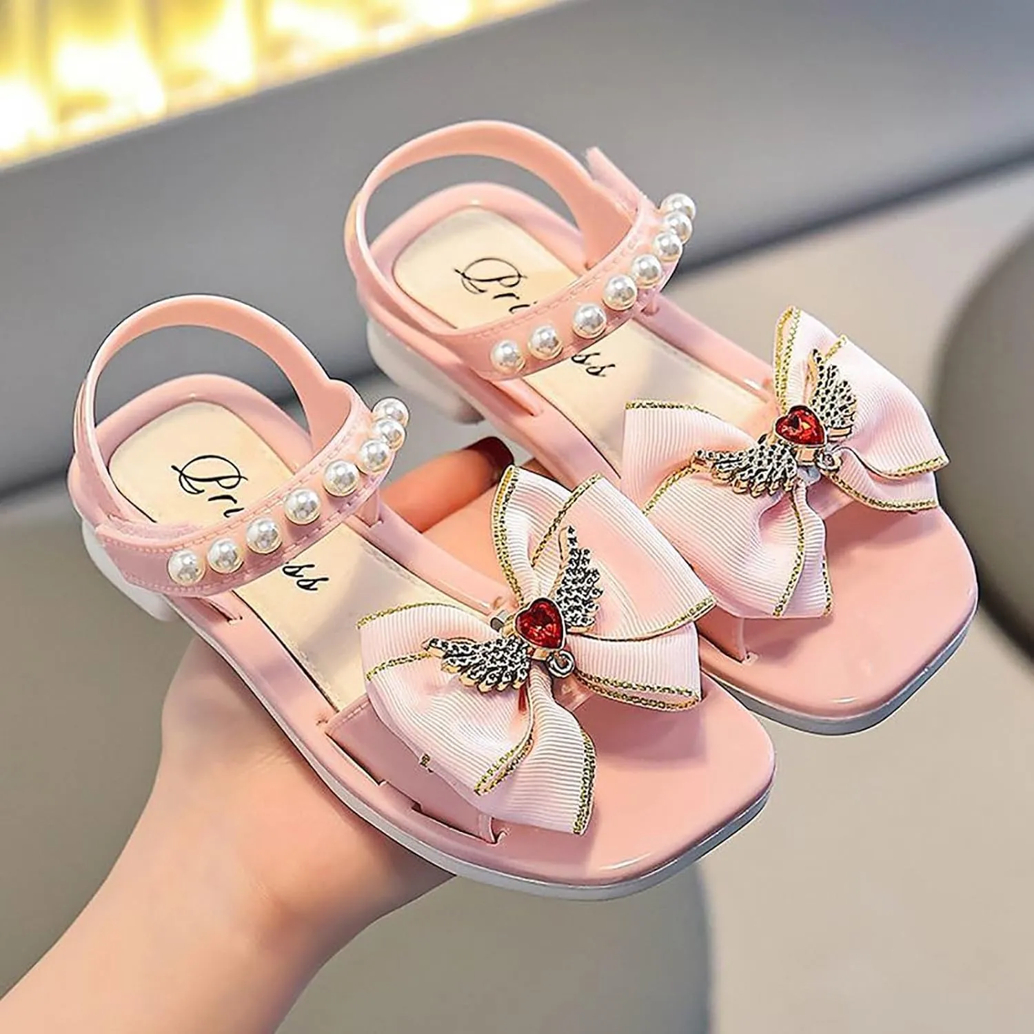 Children Shoes Fashion Flower Thick Soled Sandals Soft Sole Comfortable Sandals Girls Dress Girls Dress