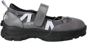 Chunky Sneakerina Ballet Sneakers for Women Kawaii Y2K Trendy Retro Strap Emo Shoes Round Toes Non-Slip Sole Casual Suede Lace-Up Slip on Shoes Comfortable Outdoor Workout Walking Tennis
