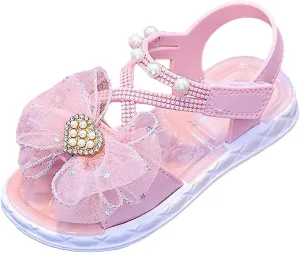 Classic Open Toe Flat Sandals Children Shoes Fashion Flower Thick Soled Sandals Soft Sole Comfortable Princess