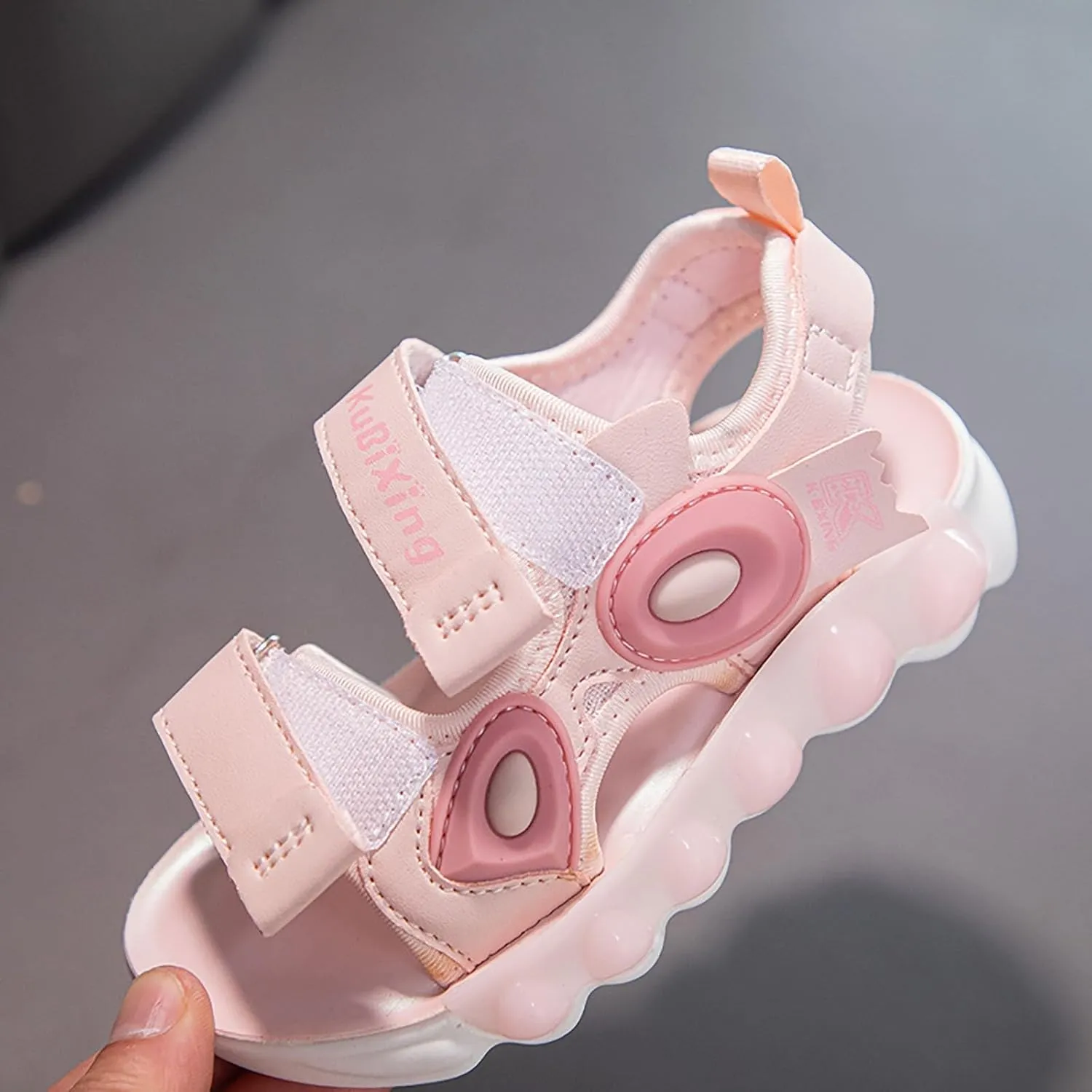 Comfortable Slip-On Kids Sandals Girls Sandals Comfortable Soft Sole Open Toe Fashionable Thick Sole Beach Outdoor Walking Beach Shower Shoes for Boys Girls
