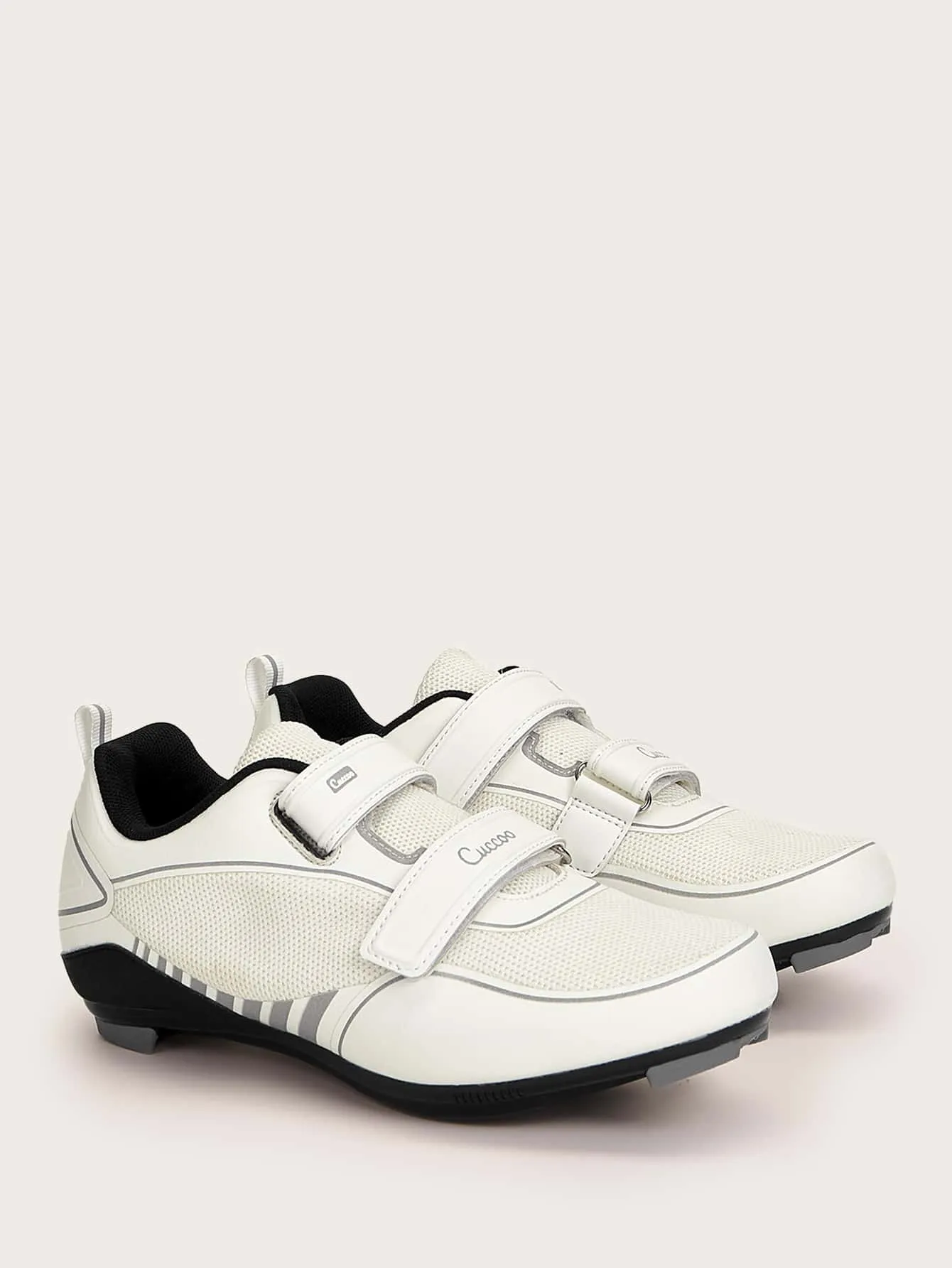 Contrast Binding Hook-and-loop Fastener Strap Sneakers