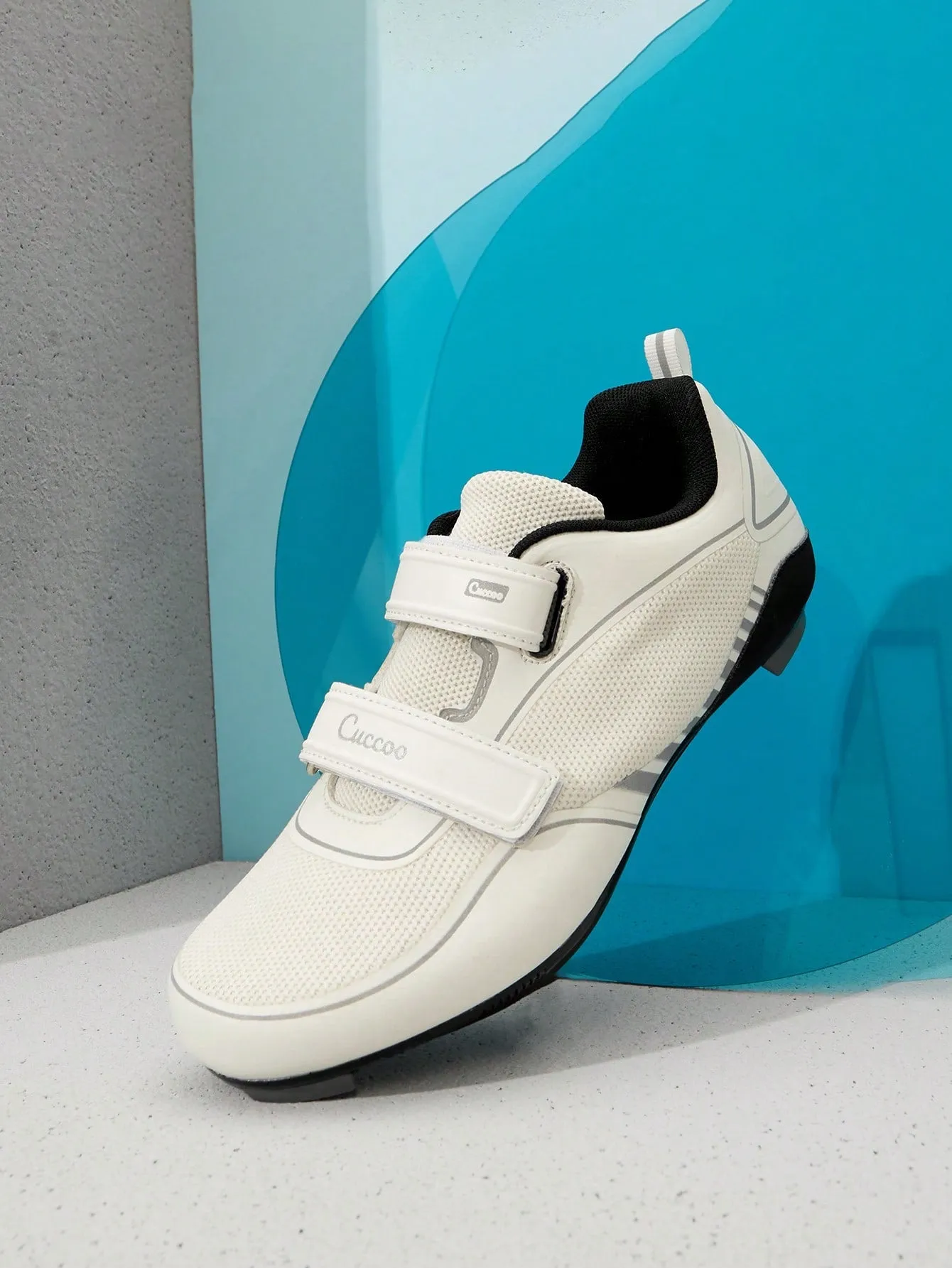 Contrast Binding Hook-and-loop Fastener Strap Sneakers