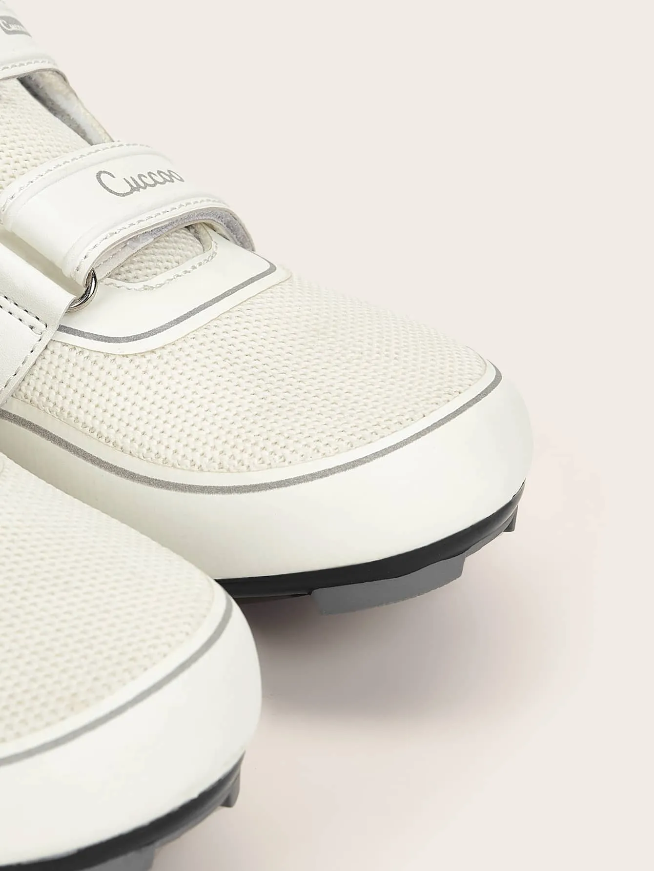Contrast Binding Hook-and-loop Fastener Strap Sneakers