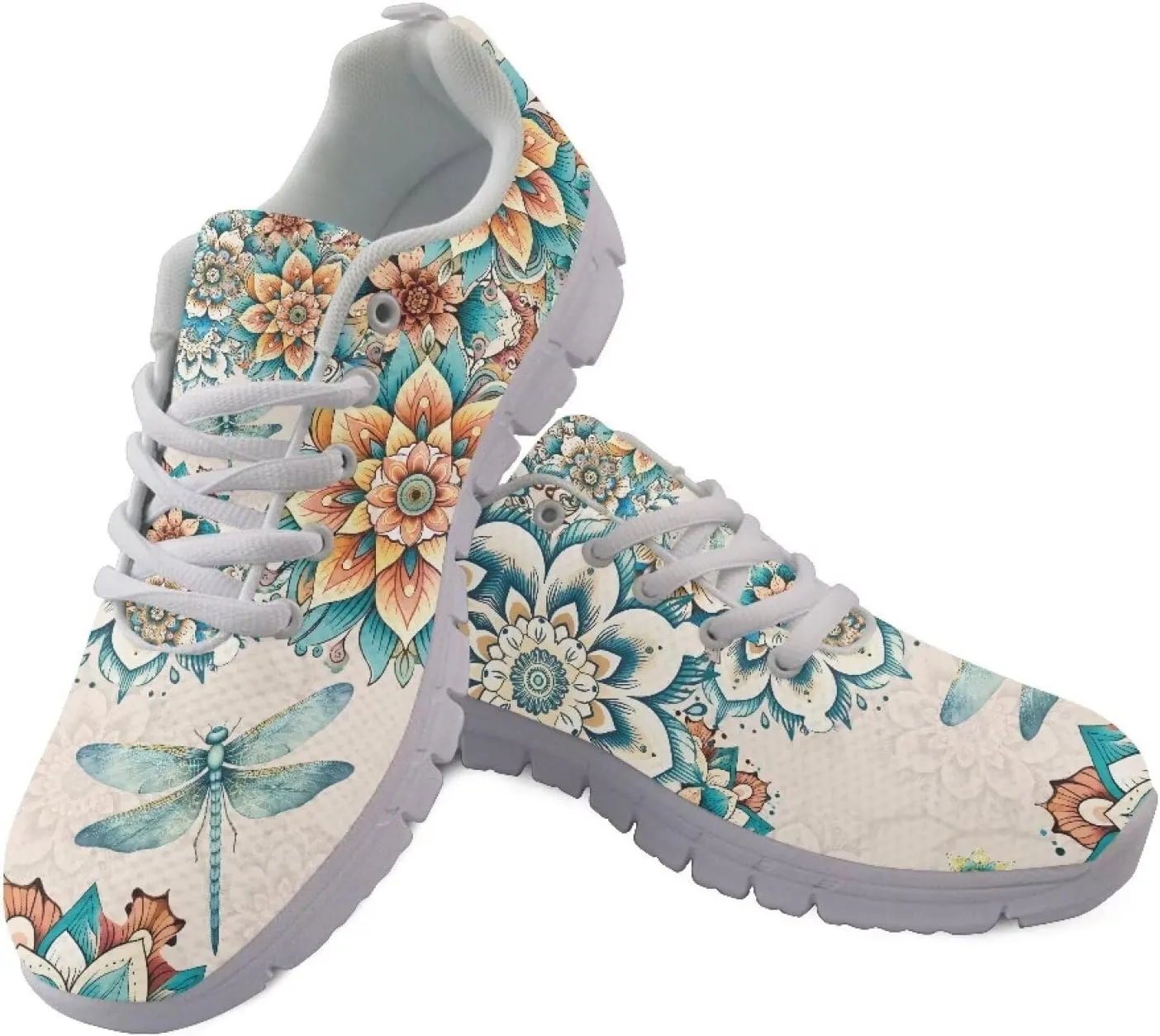 Doojoayie Trendy Womens Athletic Shoes Wide Width Running Shoes for Young Adult