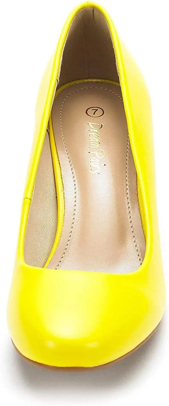 DREAM PAIRS Women's Dress Comfortable Low Heel Pump Shoes