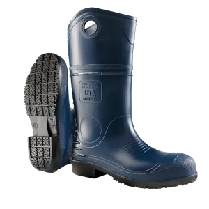 DUNLOP Protective Footwear, DuraPro Steel Toe, 100% Waterproof Polyblend PVC Material, Comfortable DURAPRO Energizing Insoles, Lightweight and Durable, 8908600.05, Size 5 US, Black