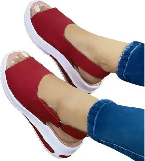 Eduavar Sandals Women Dressy Summer, Womens Sandals Fashion Sport Open Toe Sandals Shoes Casaul Wedge Platforms Sandals