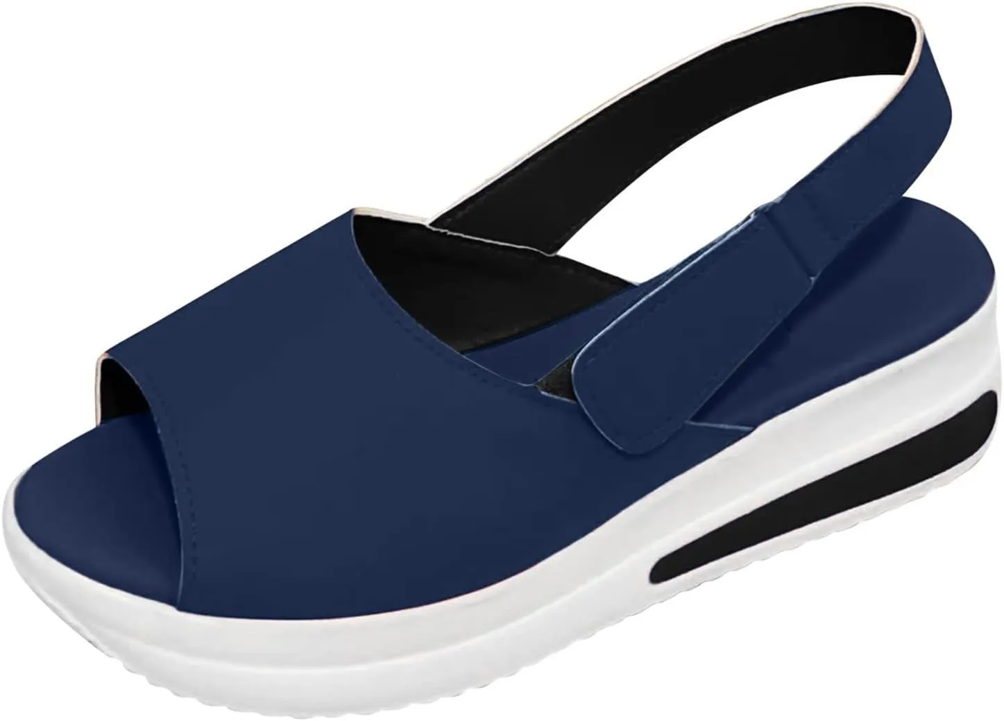 Eduavar Sandals Women Dressy Summer, Womens Sandals Fashion Sport Open Toe Sandals Shoes Casaul Wedge Platforms Sandals