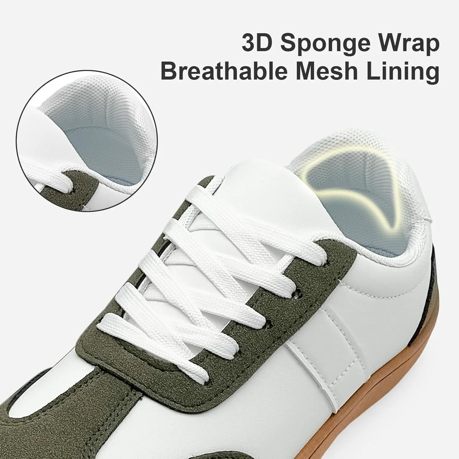 Fashion Sneakers for Women Men, Classic Casual Retro Trainer Shoes Low-Top Comfortable Breathable Walking Flat Tennis Shoes