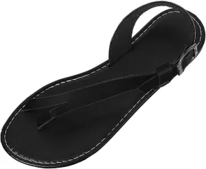 Flats for Women 2025 Clip Toe Flip Flops Sandals Leather Upper Slip On Shoes Lightly Dressy Backstrap Thong Beach Sandals Summer Trendy Outdoor Walking Shoes