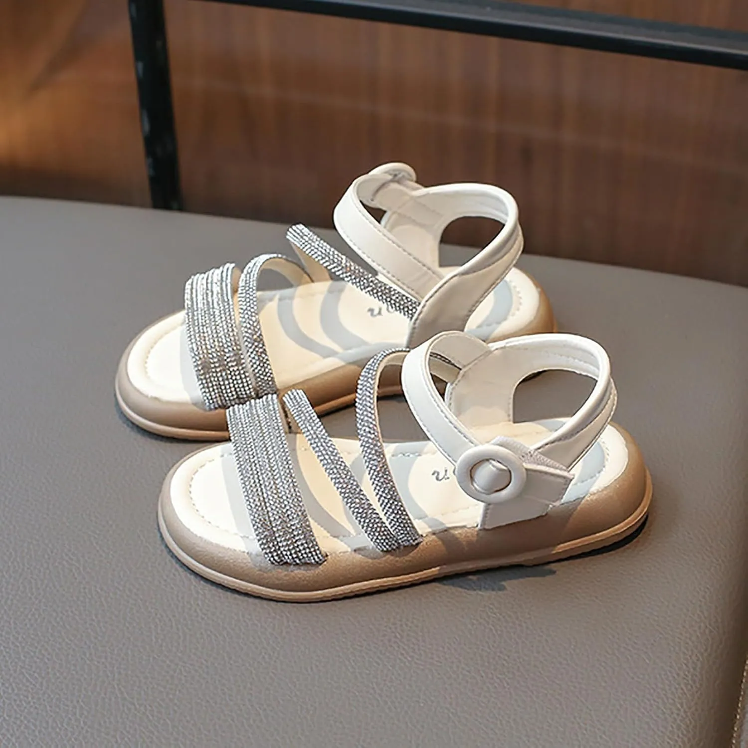 Flower Girl Sandals Girl Summer Comfortable Open Toe Dress Shoes Toddler Little Kid Wedding