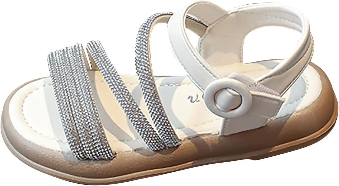 Flower Girl Sandals Girl Summer Comfortable Open Toe Dress Shoes Toddler Little Kid Wedding