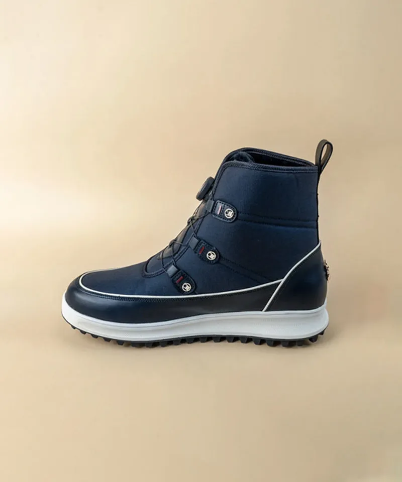 GFJ Golf Men's White Ankle Boots - Navy