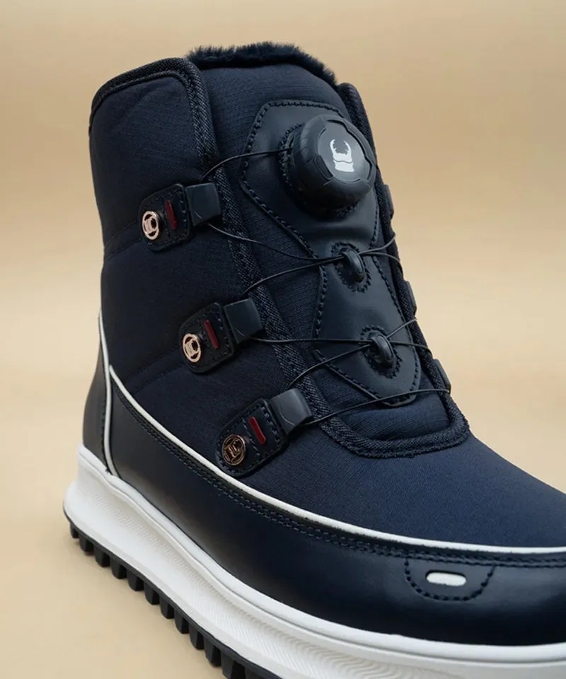 GFJ Golf Men's White Ankle Boots - Navy