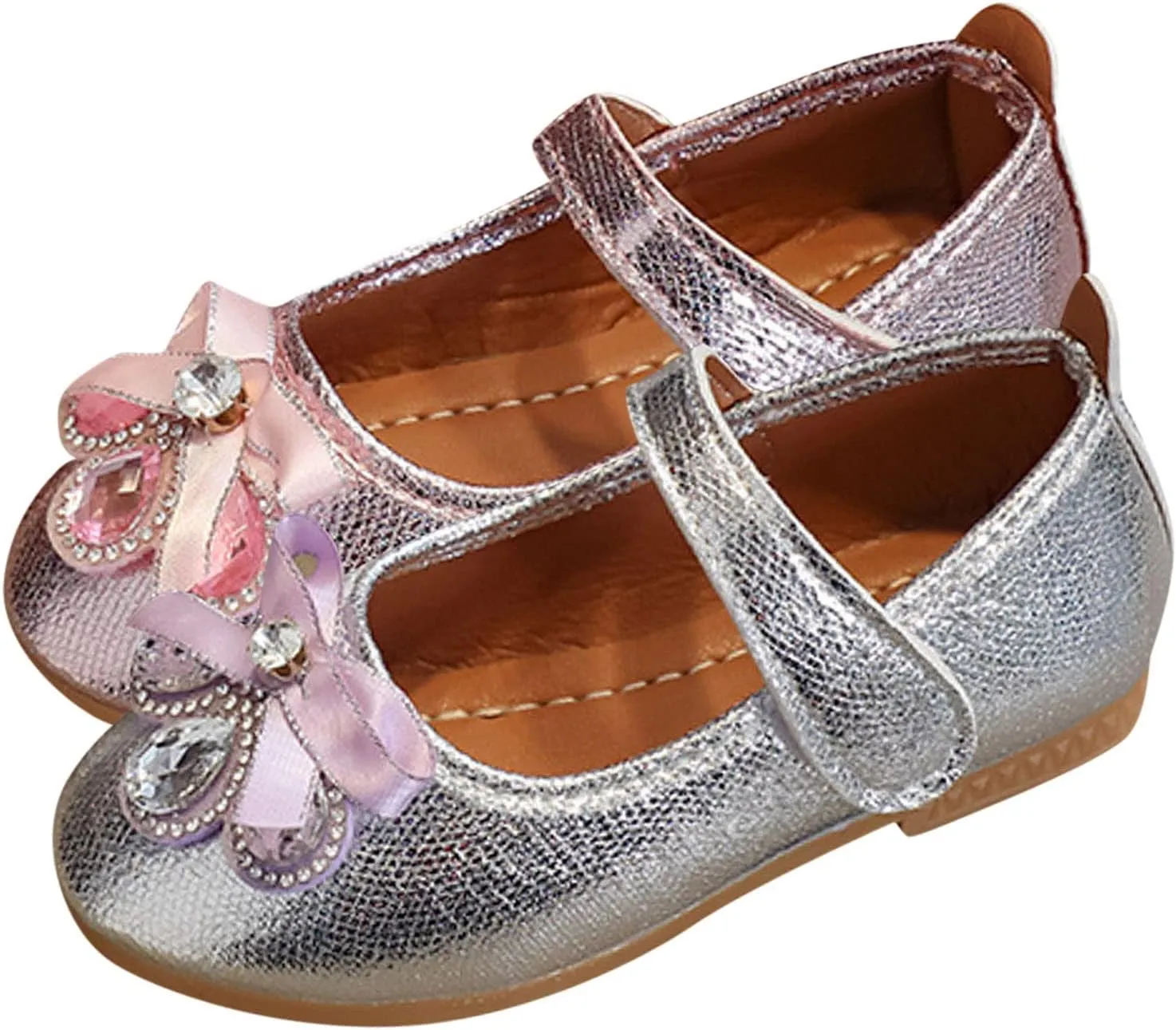 Girls Dress Shoes Low Heel School Girls Wedding Party Mary Jane Pump Shoes Ankle Strap Sandal