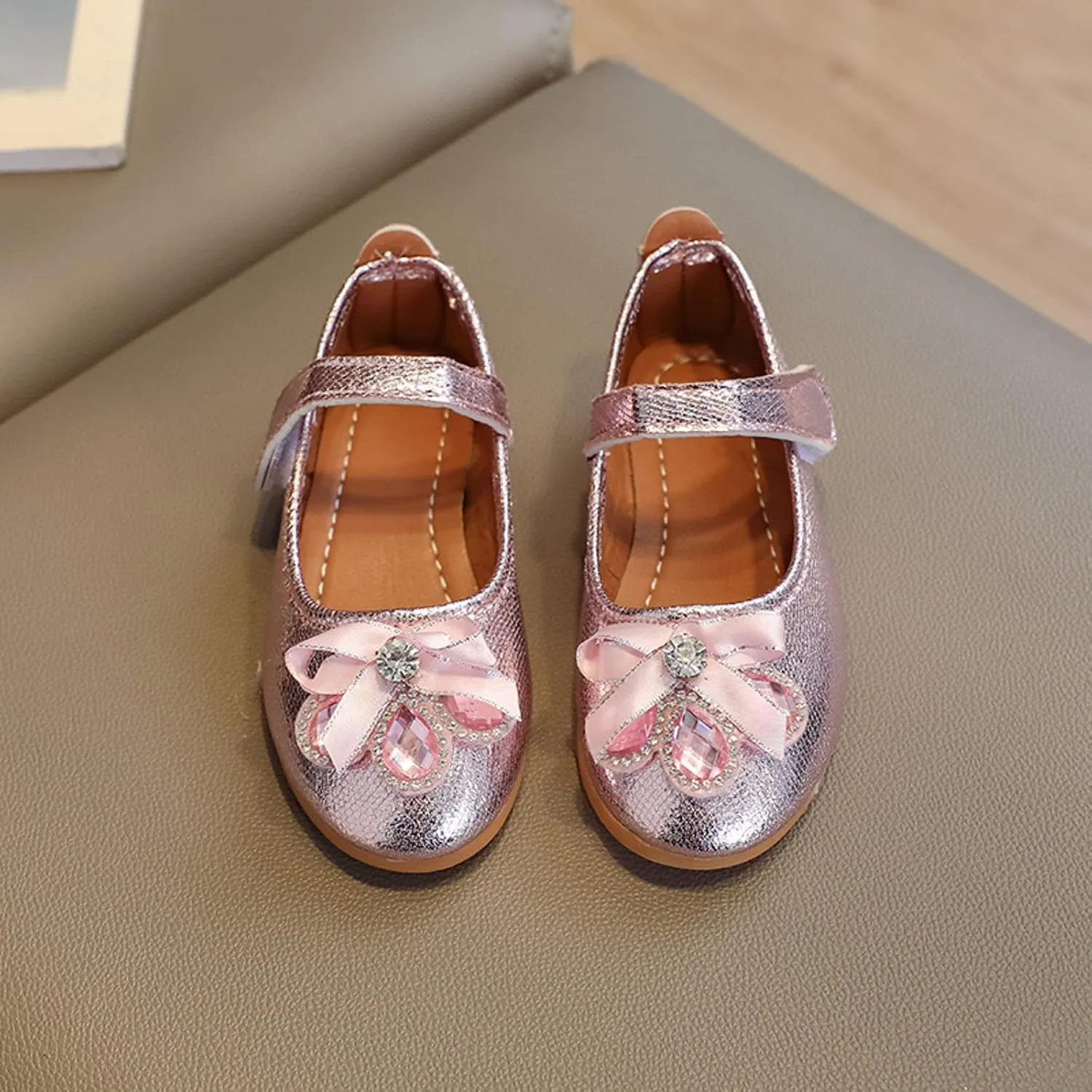 Girls Dress Shoes Low Heel School Girls Wedding Party Mary Jane Pump Shoes Ankle Strap Sandal