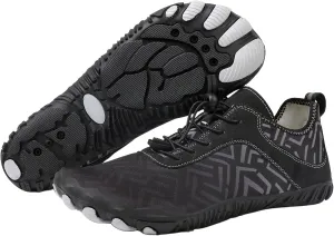 Grounded Footwear for Women Hike Barefoot Shoes Wide Toe Box Zero Drop Summer Beach Shoes Casual Comfortable Walking Shoe Non Slip Neuropathy Socks for Women Lightweight Breathable Sneakers 2025
