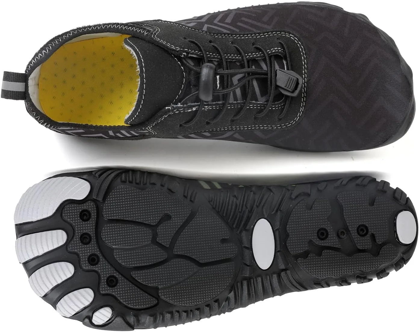 Grounded Footwear for Women Hike Barefoot Shoes Wide Toe Box Zero Drop Summer Beach Shoes Casual Comfortable Walking Shoe Non Slip Neuropathy Socks for Women Lightweight Breathable Sneakers 2025