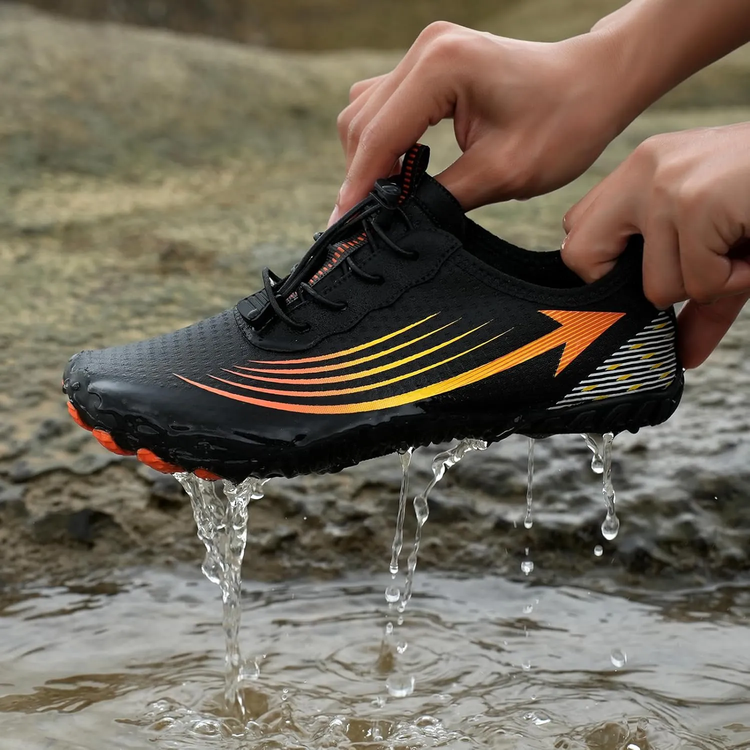 Hike Waterproof Footwear Barefoot Shoes, Women Men Water Shoes Quick Dry Water Non-Slip Healthy Breathable Shoes