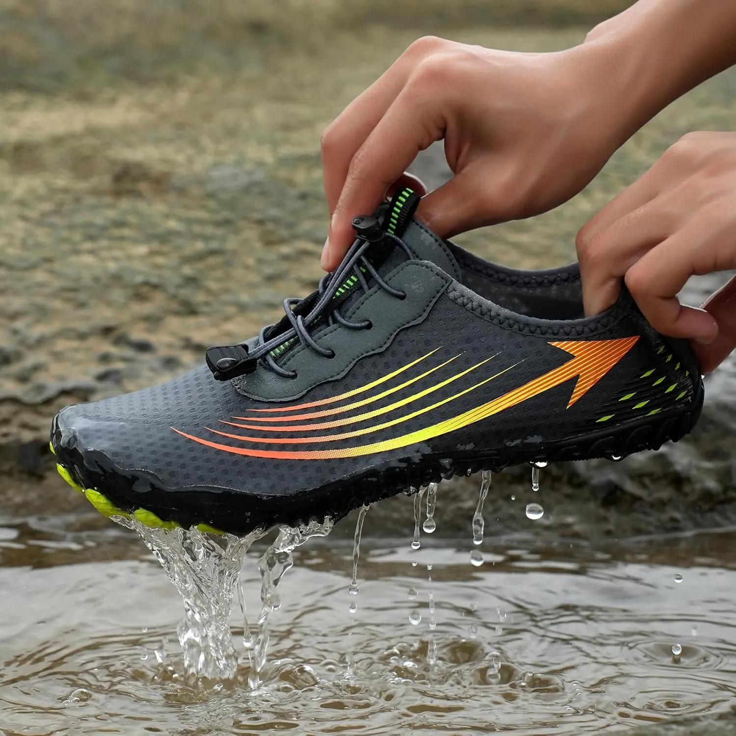 Hike Waterproof Footwear Barefoot Shoes, Women Men Water Shoes Quick Dry Water Non-Slip Healthy Breathable Shoes