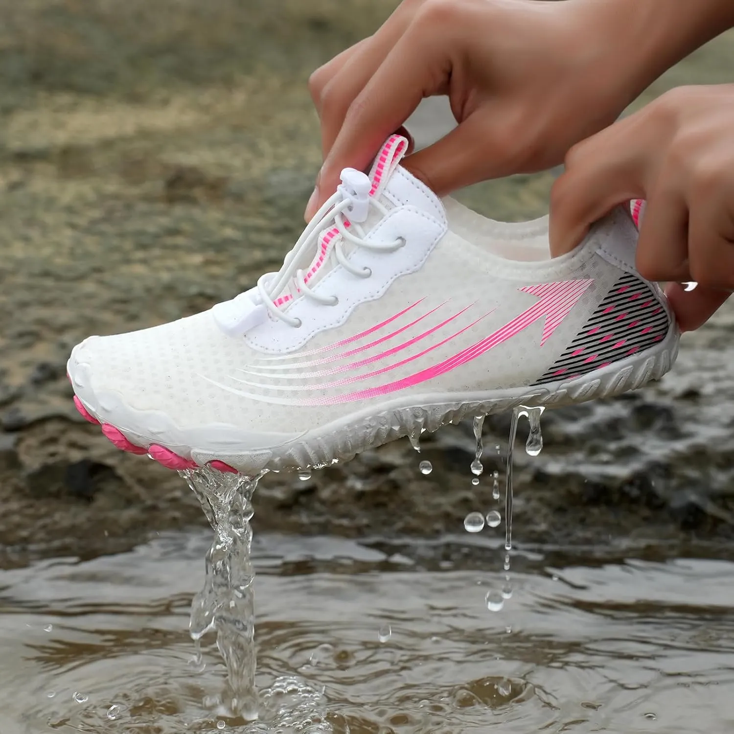 Hike Waterproof Footwear Barefoot Shoes, Women Men Water Shoes Quick Dry Water Non-Slip Healthy Breathable Shoes