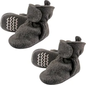 Hudson Baby Cozy Warm Toddler Slipper Booties with Non Skid Bottom