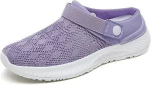 Kubbon Women's Garden Clogs Shoes Hiking Slip on Sandals Lightweight Breathable Gardening Clog Casual Slipper Beach Sandals Round Toe Summer Sandal