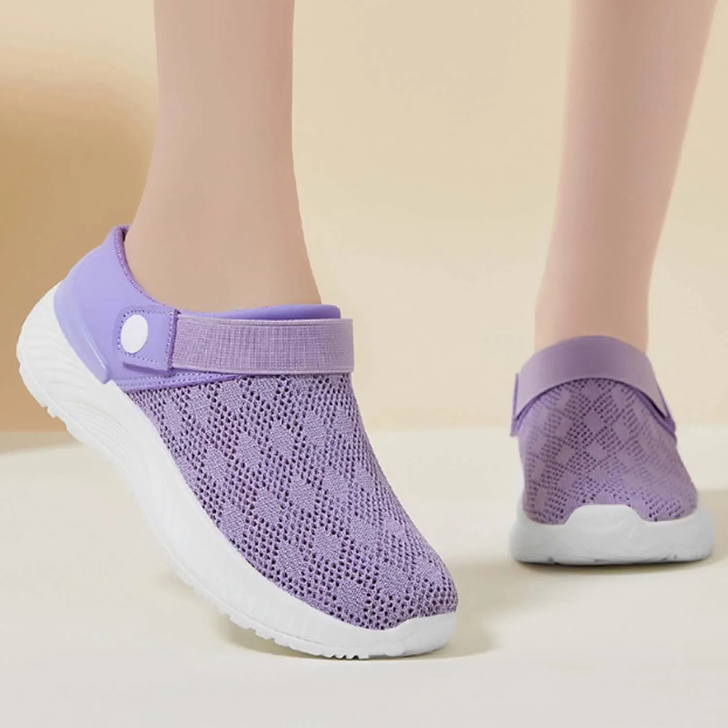 Kubbon Women's Garden Clogs Shoes Hiking Slip on Sandals Lightweight Breathable Gardening Clog Casual Slipper Beach Sandals Round Toe Summer Sandal