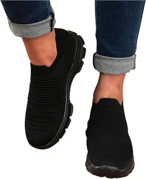 Ladmiple Sneakers For Women Slip On Walking Shoes Dressy Casual Summer Fashion Comfortable Non Slip Flats Loafers