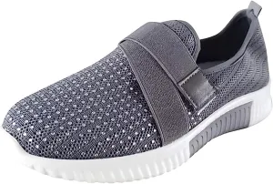 Ladmiple Walking Shoes Women Comfort Slip On Sneakers Arch Support Non Slip Casual Tennis Workout Gym Running Shoes