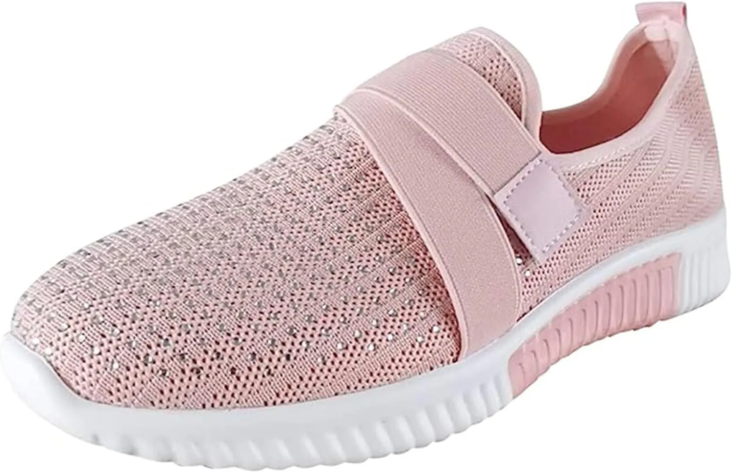Ladmiple Womens Tennis Shoes Slip on Walking Sock Shoes Comfort Breathable Non-Slip Mesh Casual Fashion Running Sneakers