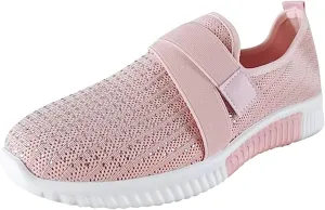 Ladmiple Womens Tennis Shoes Slip on Walking Sock Shoes Comfort Breathable Non-Slip Mesh Casual Fashion Running Sneakers
