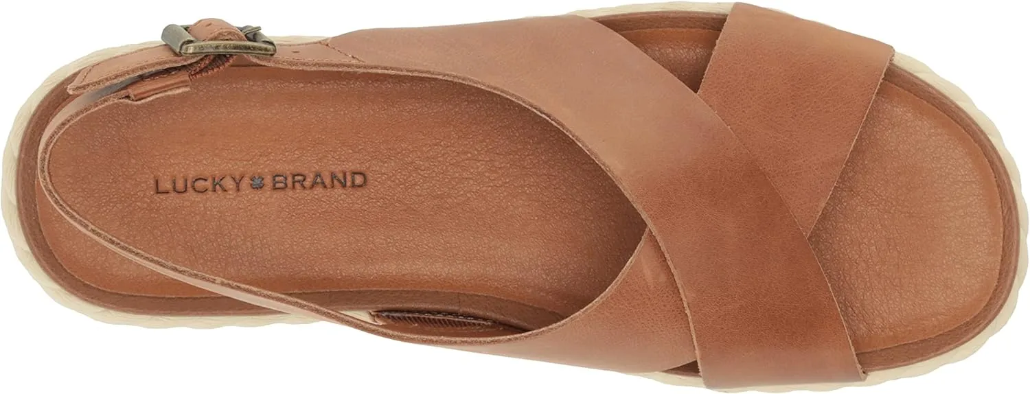 Lucky Brand Women's Laythan Backstrap Platform Sandal Wedge