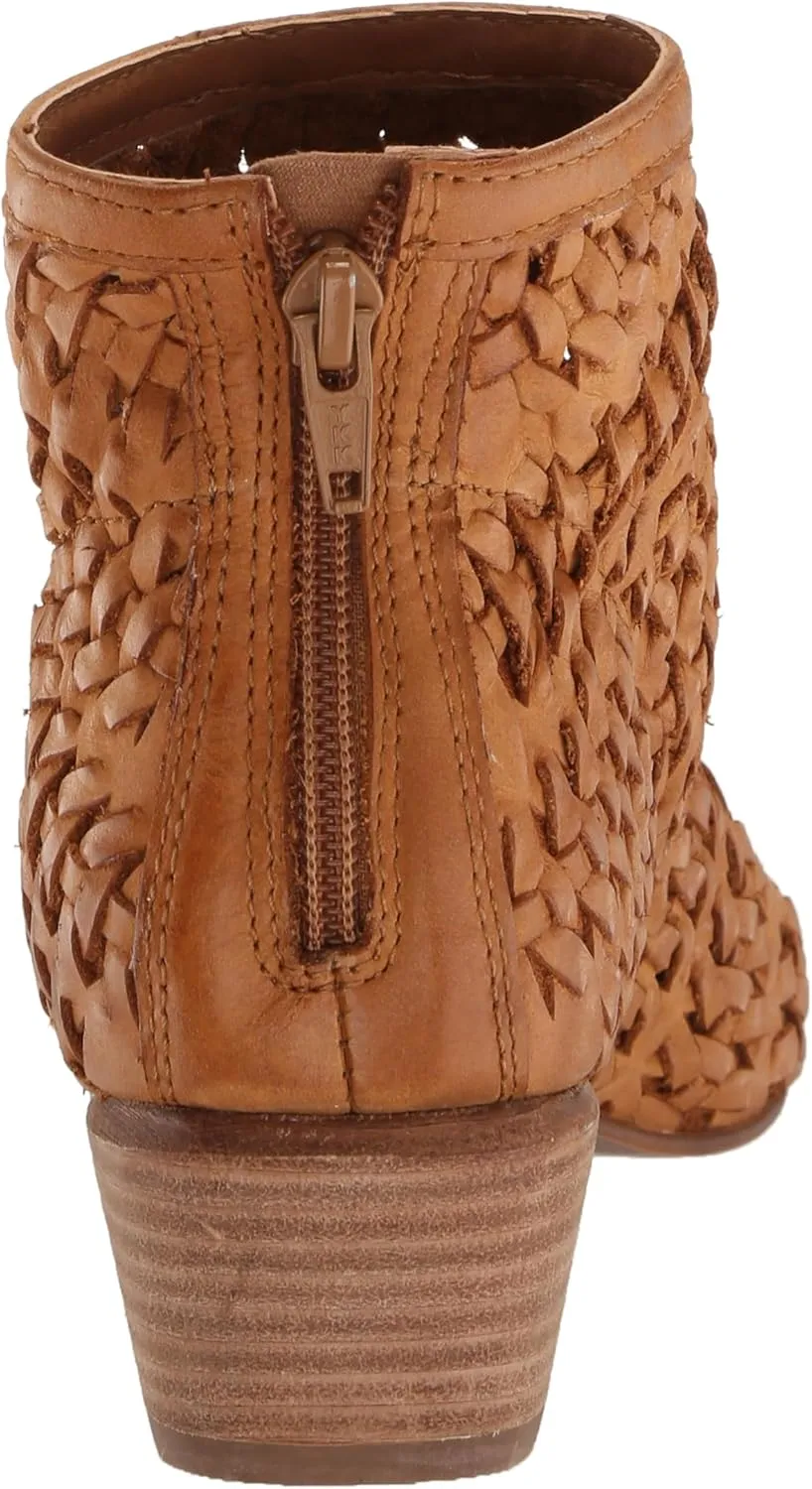 Lucky Brand Women's Mofira Woven Peep Toe Bootie Ankle Boot