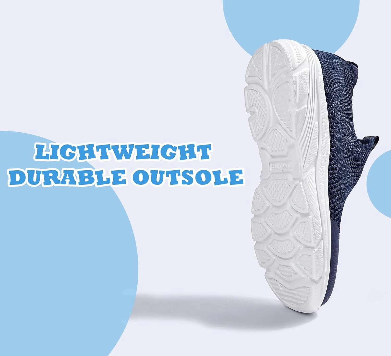 LUCKY STEP Boys Girls Slip On Sneakers Breathable Mesh Walking Shoes Lightweight Casual Running Athletic for Little Kids